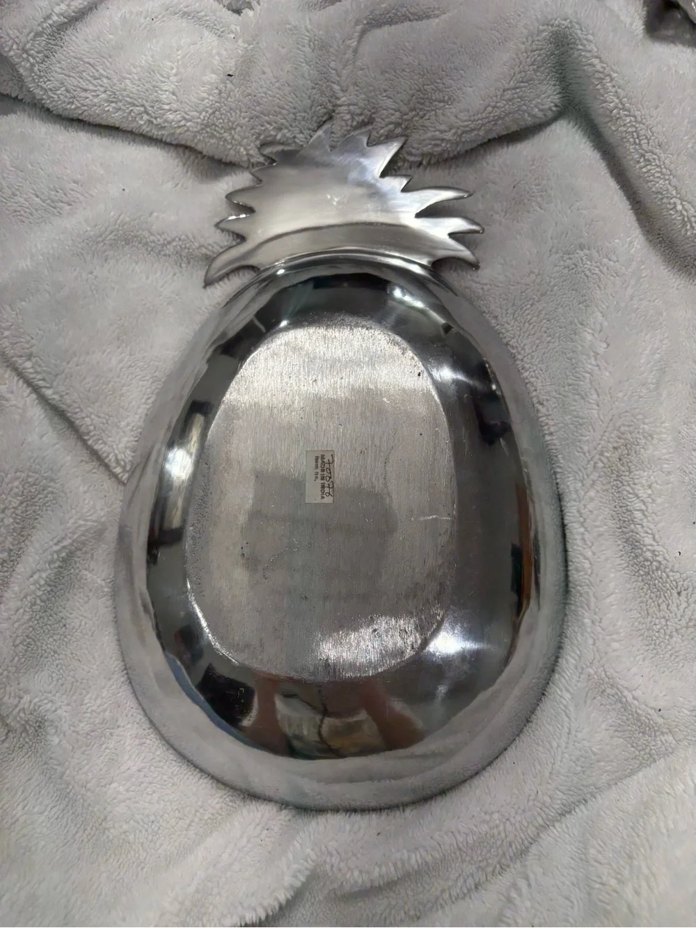 Vintage Cast Aluminum Pineapple Serving Bowl Dish - Arthur Court Style
